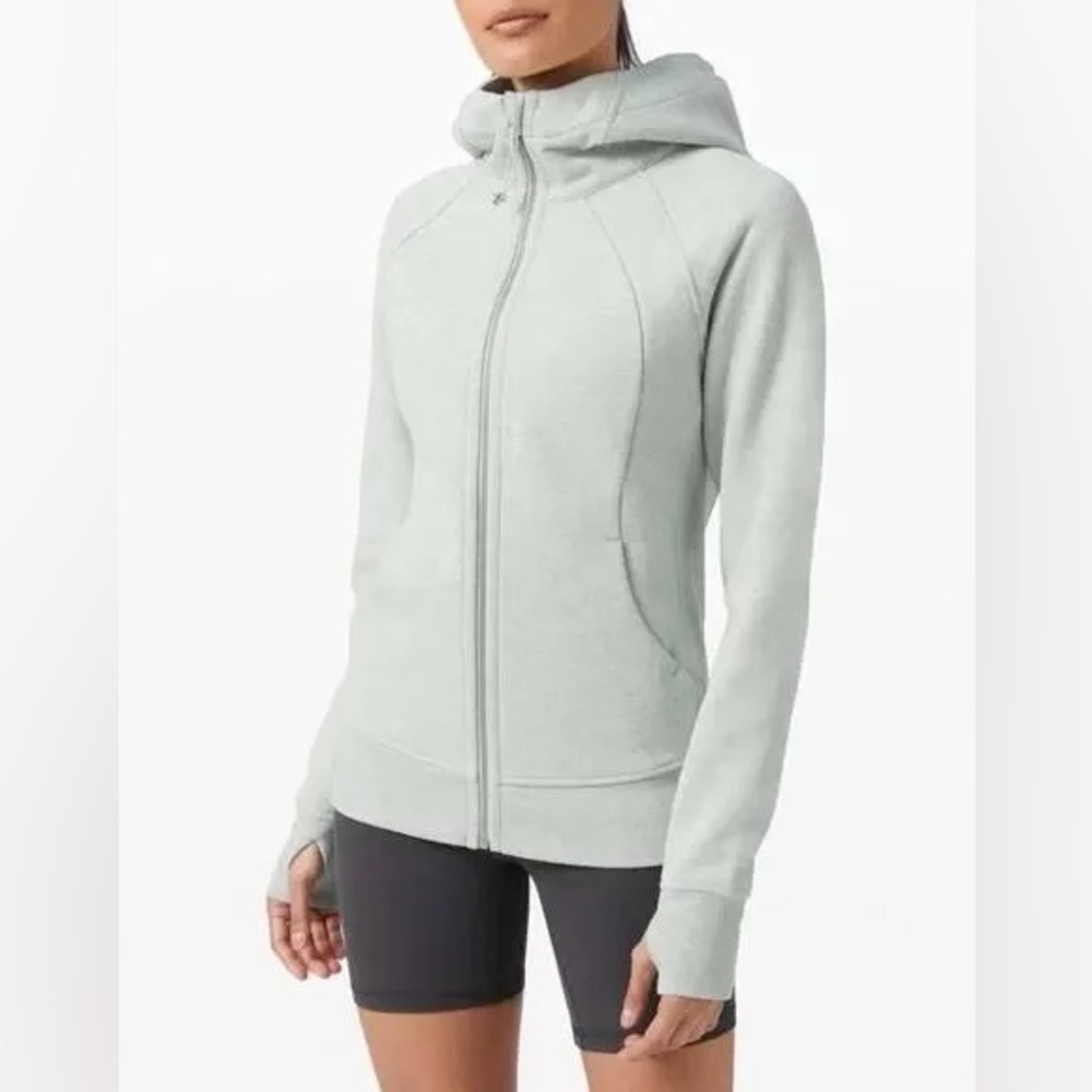 Lululemon Scuba Hoodie *Light Cotton Fleece - Heathered Island Mist Size 6